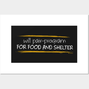 WILL PAIR-PROGRAM FOR FOOD AND SHELTER Posters and Art